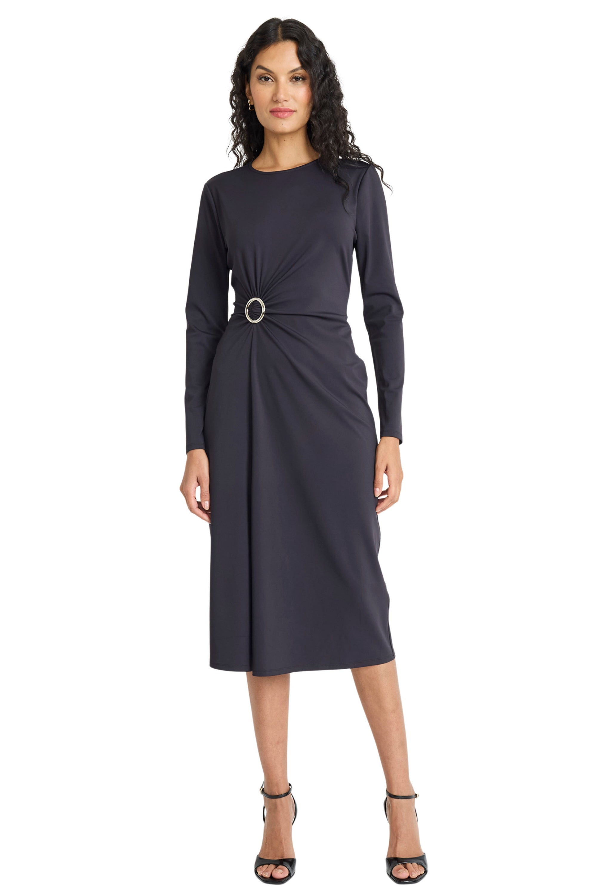 Judy Fitted Crew Neck Dress
