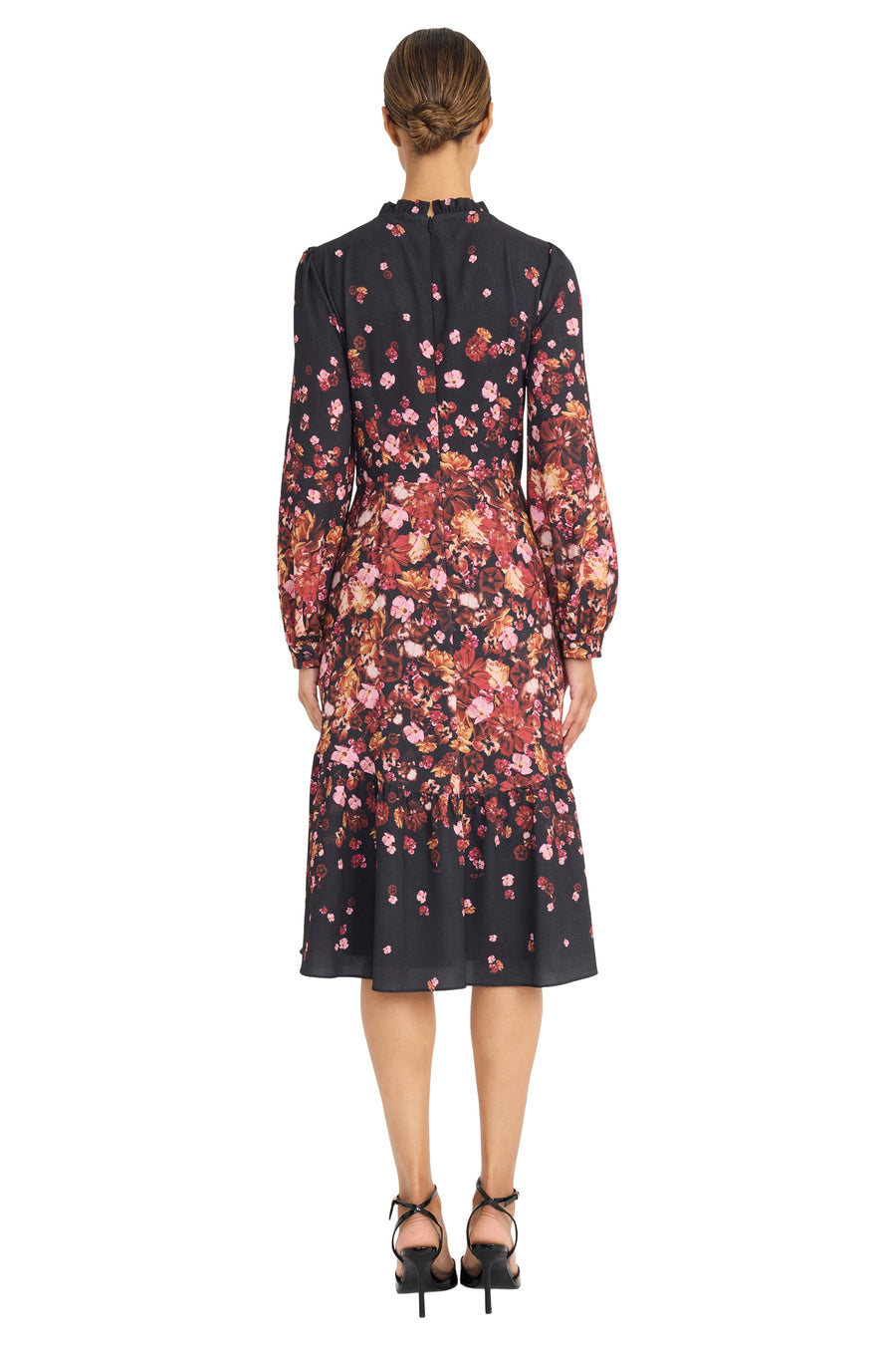 Kiri in Preserved Floral Knee-Length A-Line Dress