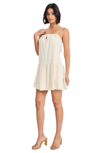 Clint Tiered Keyhole Neck Mini Dress