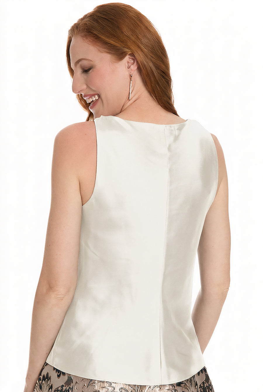 Fresia Top High-Neck Knot Detail