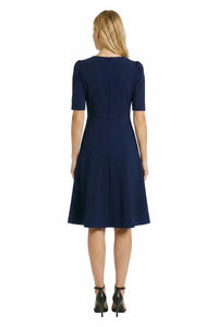 Seylor V-Neck Fit And Flare Midi