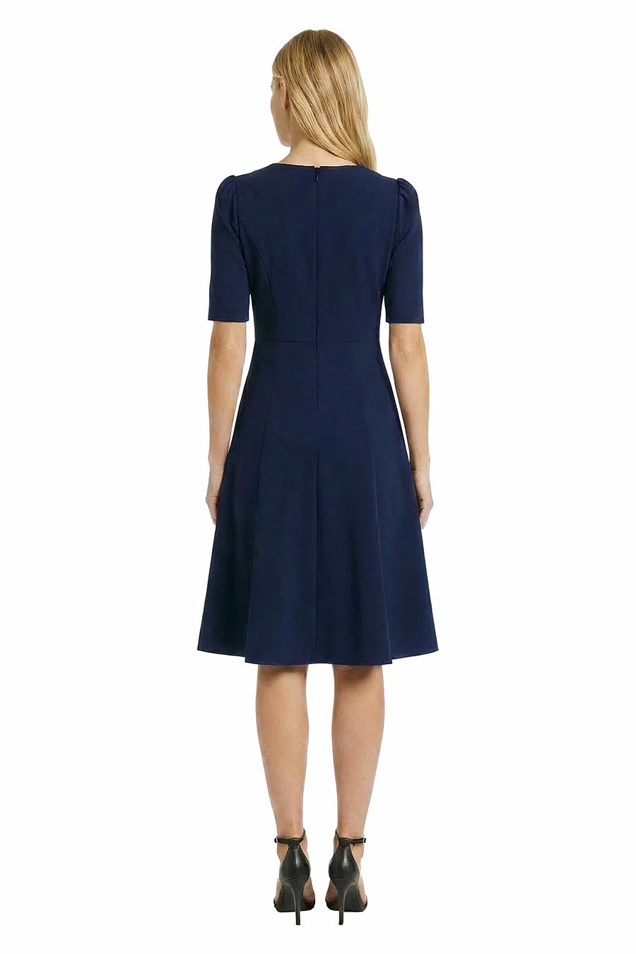 Seylor V-Neck Fit And Flare Midi