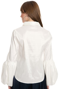 Cerah Blouse Lustrous Bubble Sleeve