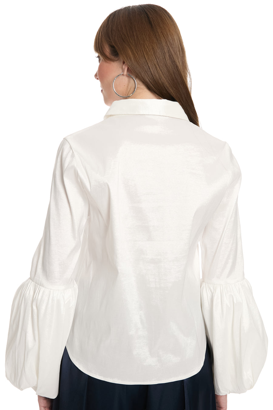 Cerah Blouse Lustrous Bubble Sleeve