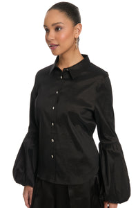 Cerah Blouse Lustrous Bubble Sleeve