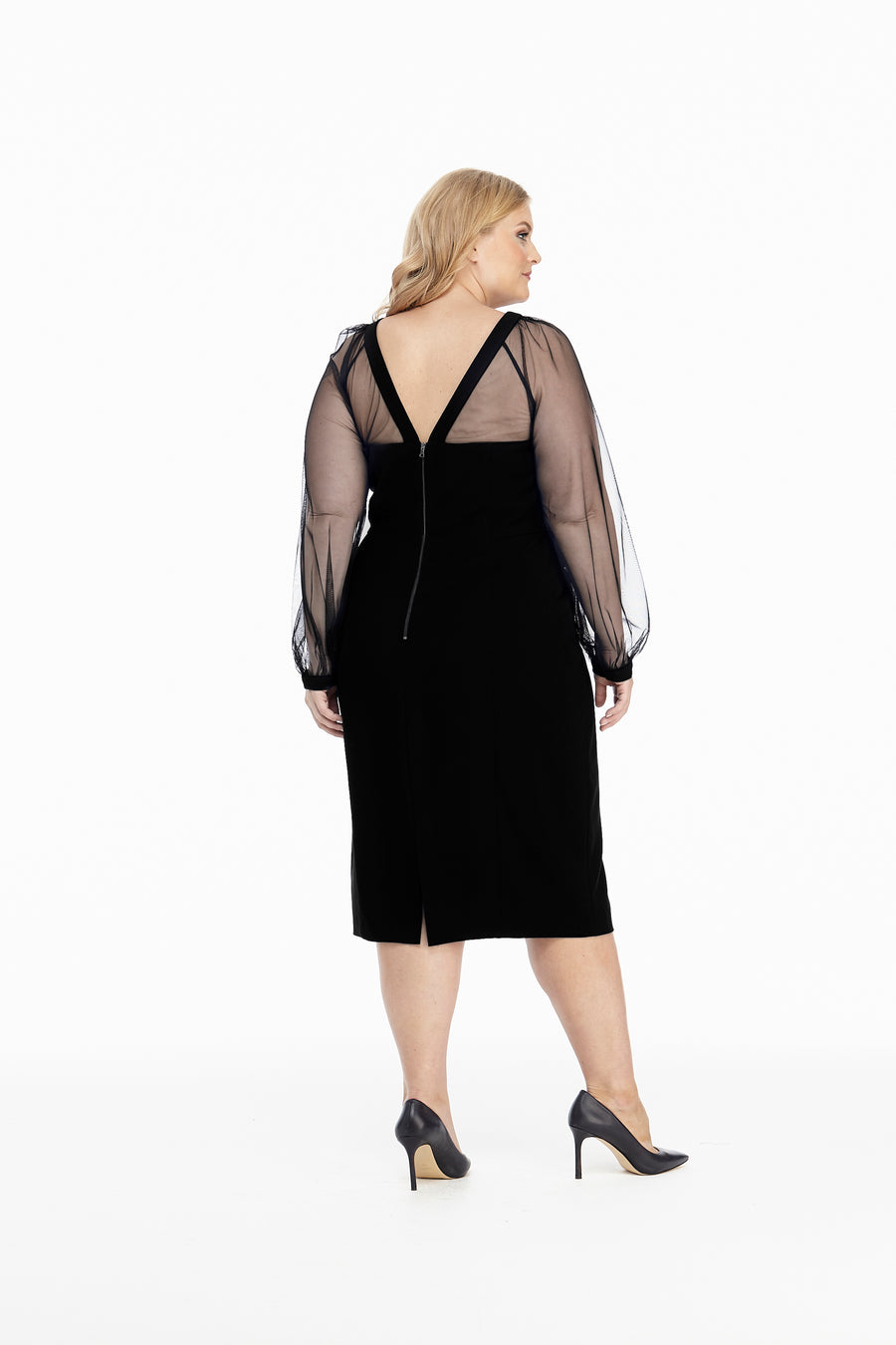 LONG SLEEVE ILLUSION MESH Maggy London LONG SLEEVE ILLUSION MESH Maggy London