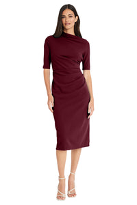 Erin Below the Knee Half Sleeve Dress