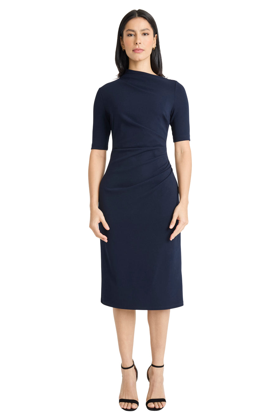 Erin Below the Knee Half Sleeve Dress