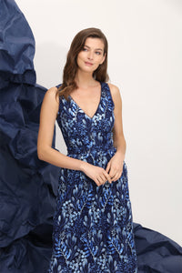 Agnes Embroidered Sequin Fit & Flare