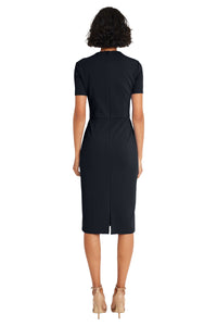 Avalise Below the Knee Short Sleeve Dress