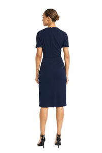Avalise Below the Knee Short Sleeve Dress