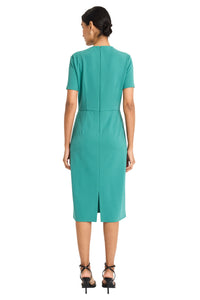 Avalise Below the Knee Short Sleeve Dress