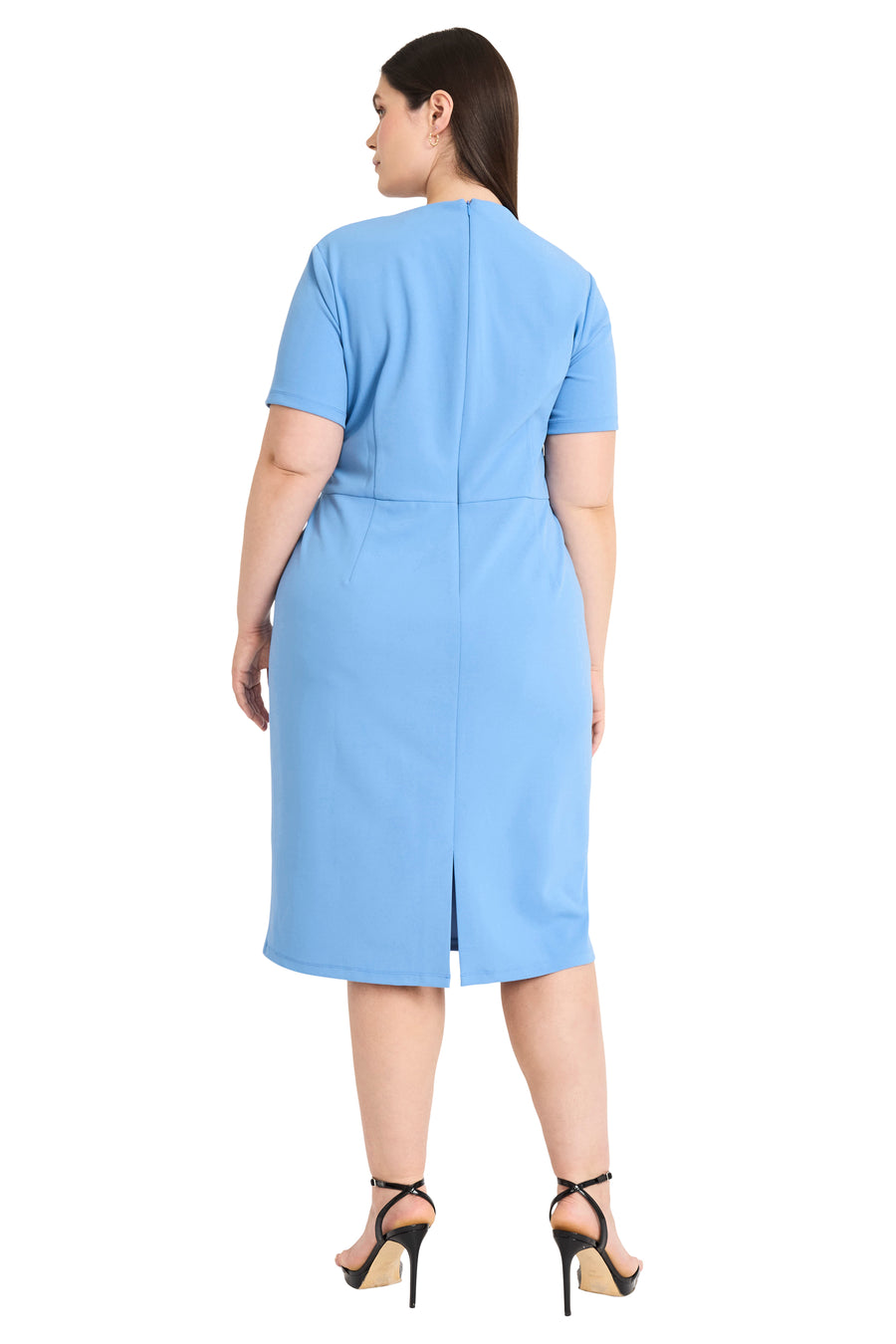 Avalise Below the Knee Short Sleeve Dress