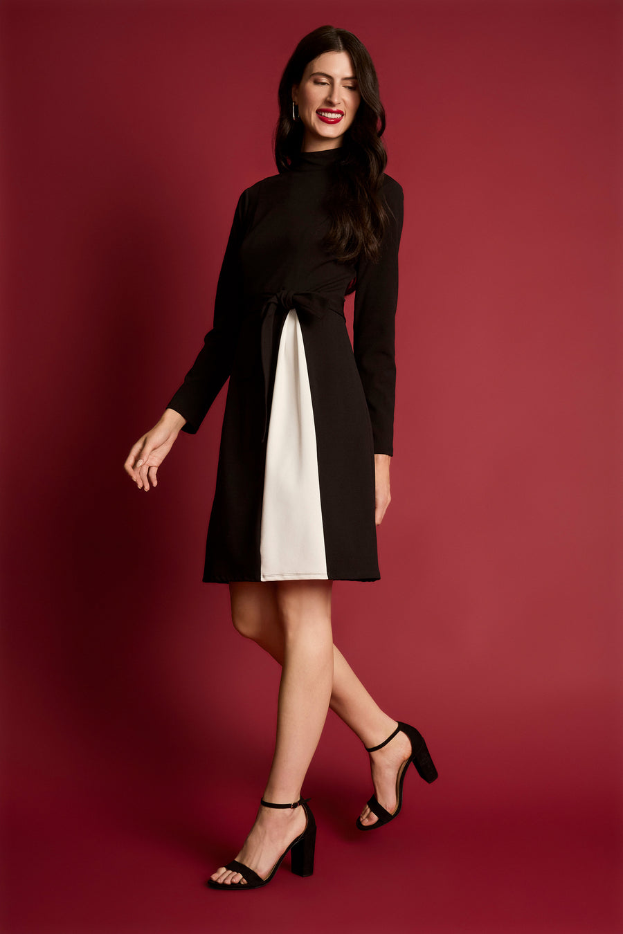 Maggy London Women's Midi Dress - Black - Casual dresses Maggy London Women's Midi Dress - Black - Casual dresses