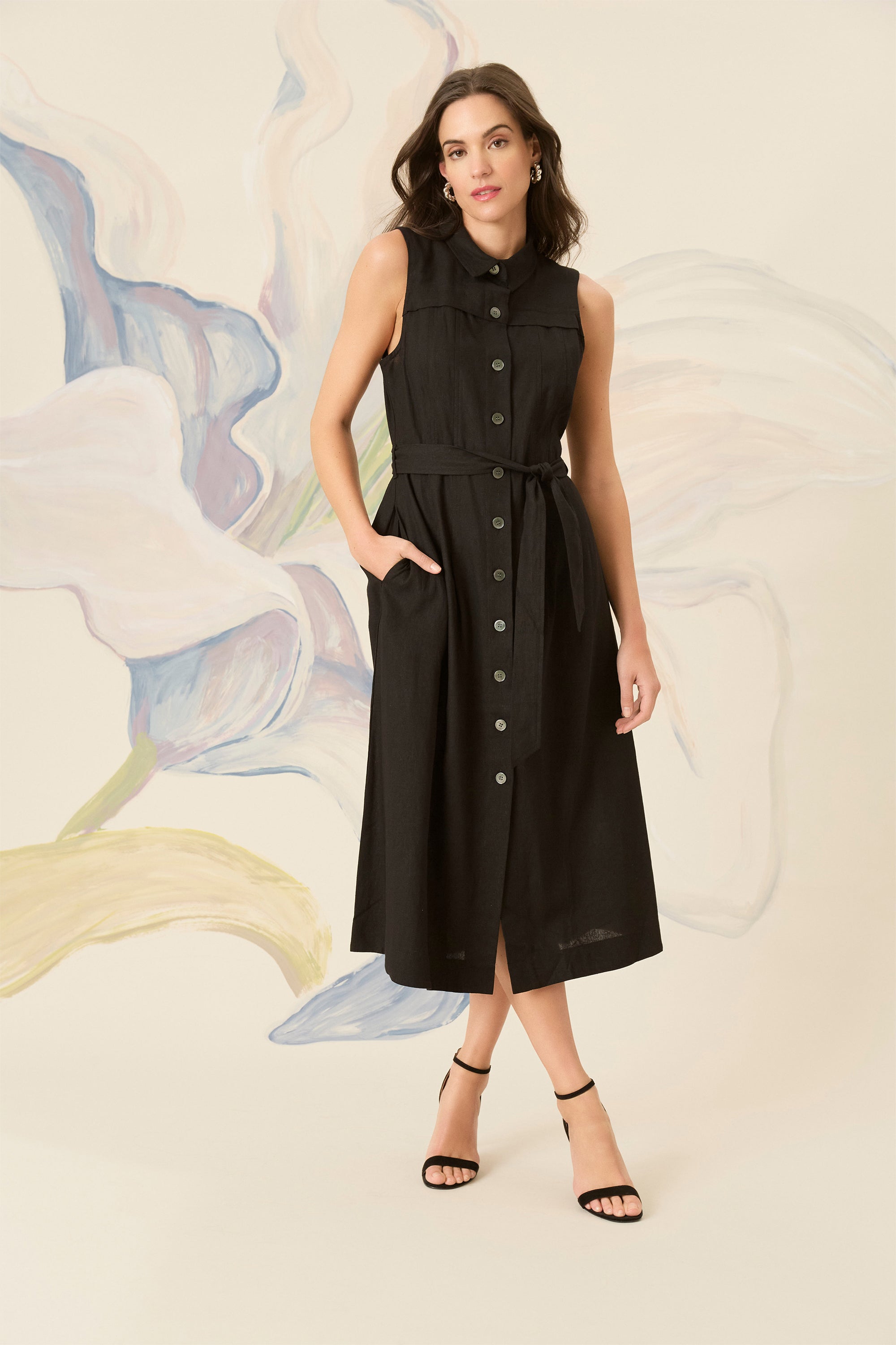 Minny Shirtdress Midi A-Line Dress