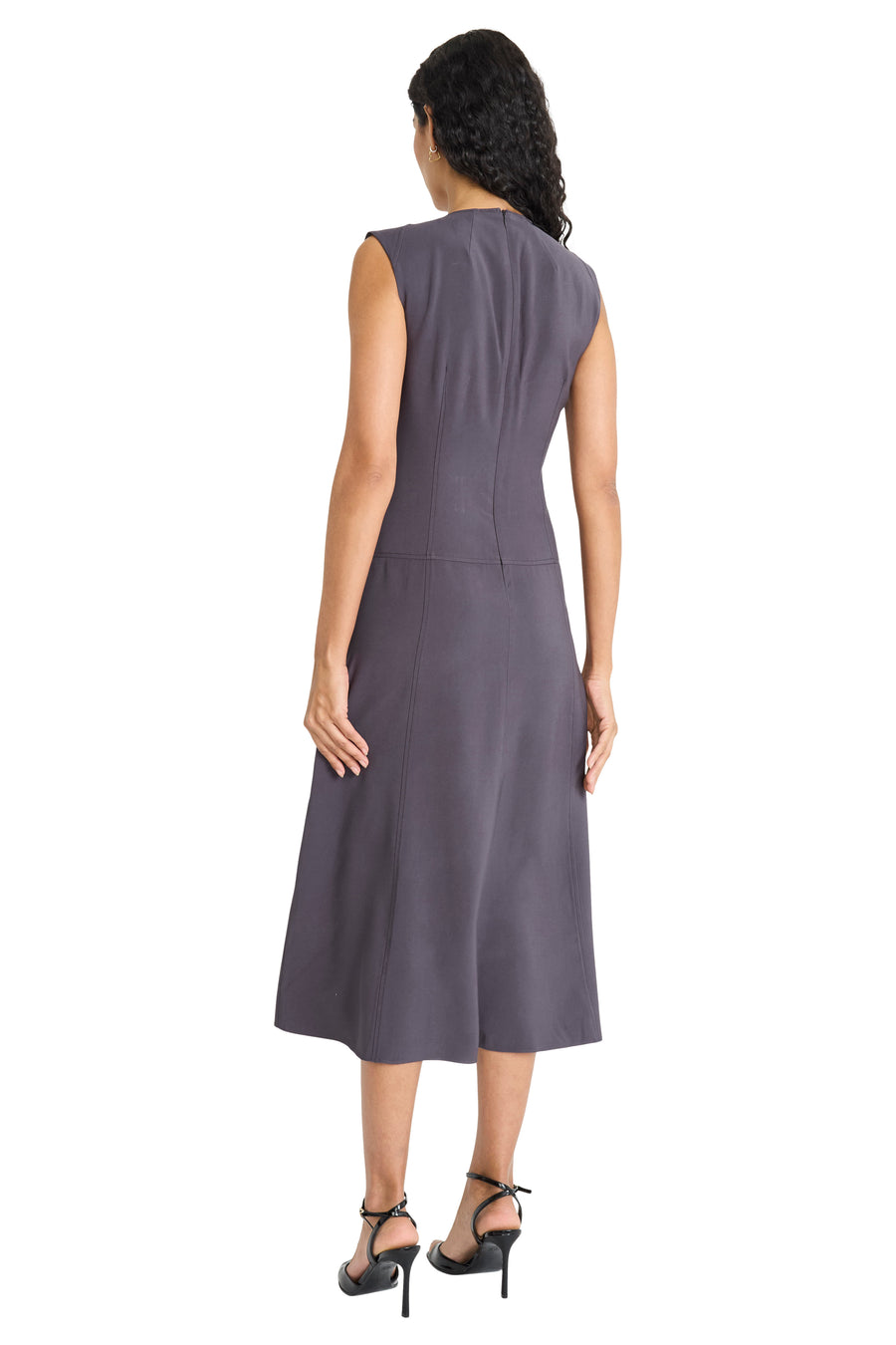 Emelie V-neck Sleeveless Midi Dress A-Line | Maggy London Emelie V-neck Sleeveless Midi Dress A-Line | Maggy London