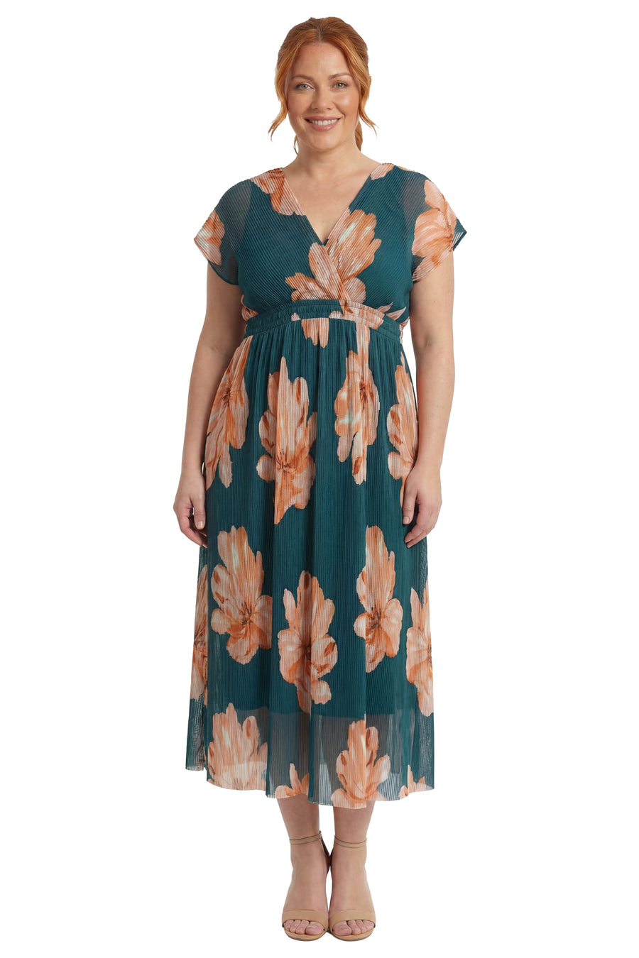 Diondra Empire Pleated Mesh Midi