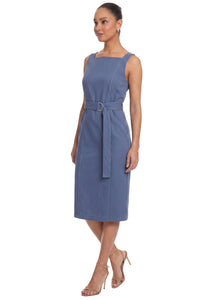 Olinda Square Neck Midi wIth Belt