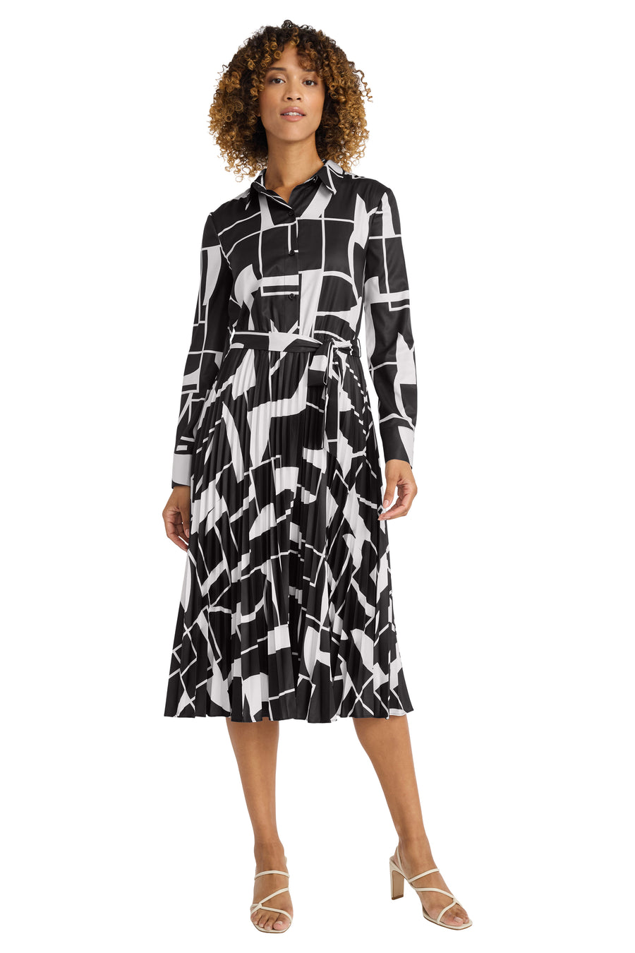 Ivana Pleated Shirtdress