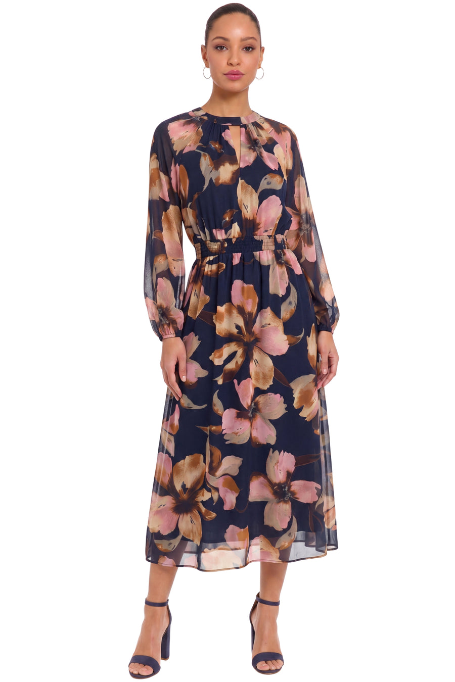 Sabrina Balloon Sleeve Midi