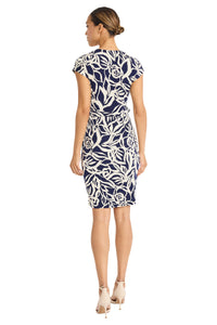 Ellison Wrap Dress in Rosebud Stencil