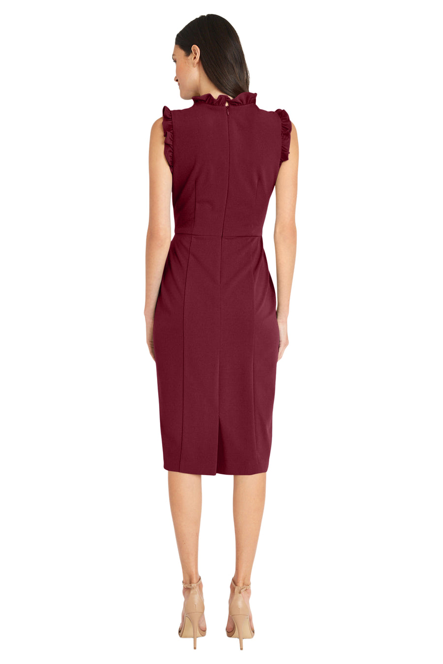 Demi - Limited Edition Knee-Length Sleeveless Dress | Maggy London SHELL PINK / Standard / 4 Demi - Limited Edition Knee-Length Sleeveless Dress | Maggy London SHELL PINK / Standard / 4