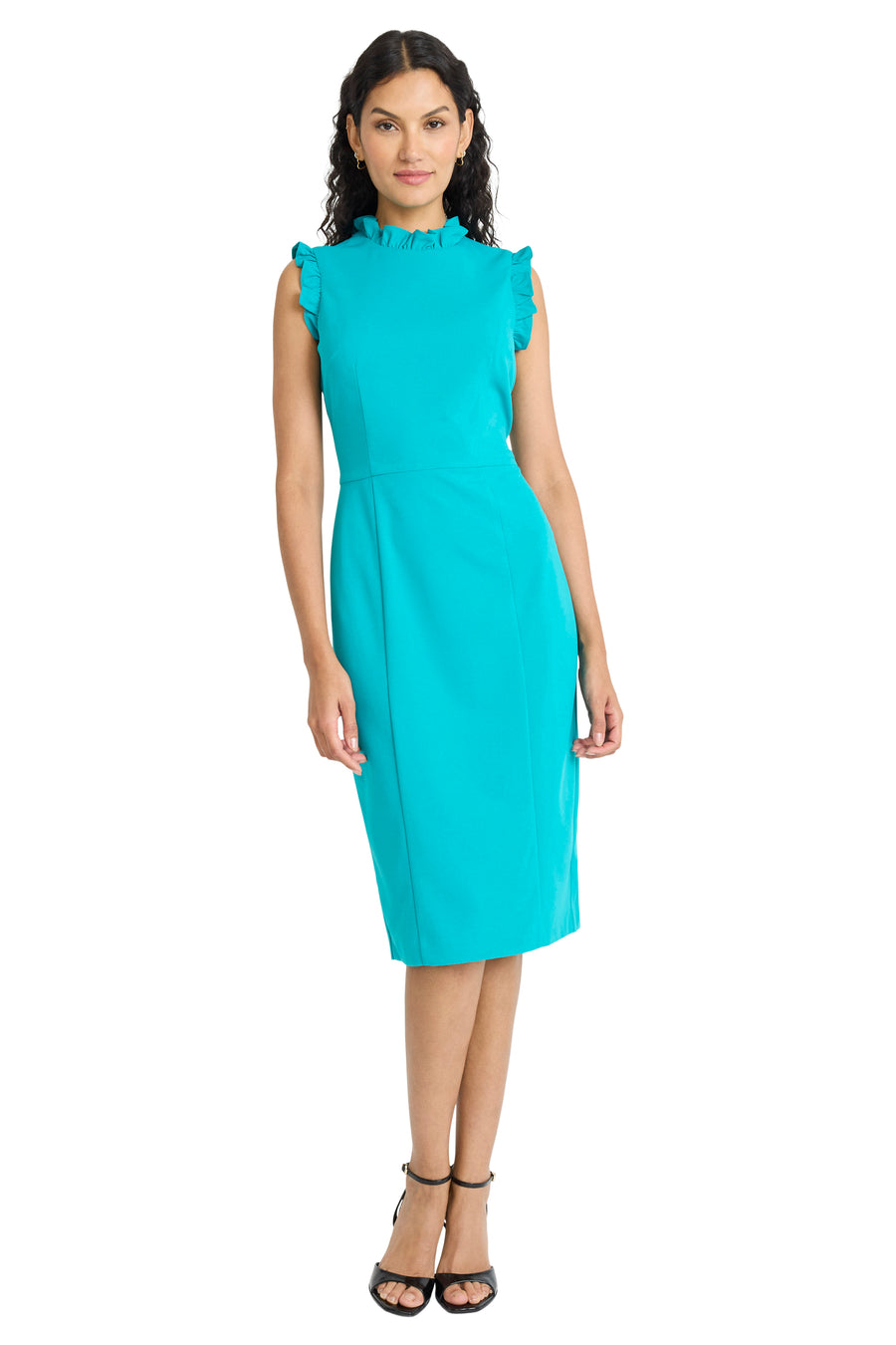 Demi - Limited Edition Knee-Length Sleeveless Dress | Maggy London SHELL PINK / Standard / 4 Demi - Limited Edition Knee-Length Sleeveless Dress | Maggy London SHELL PINK / Standard / 4