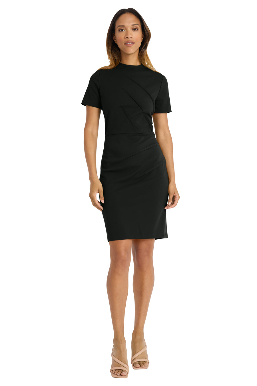tegan wrap mini dress in black superdown Tegan Wrap Mini Dress in Black