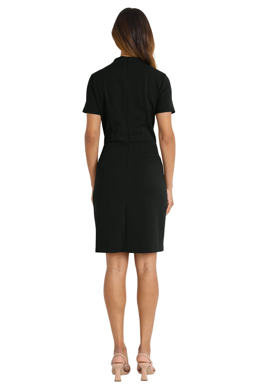 tegan wrap mini dress in black Tegan Mini Dress