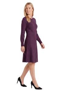 Laurel Puff Sleeve Pointelle Sweater Dress