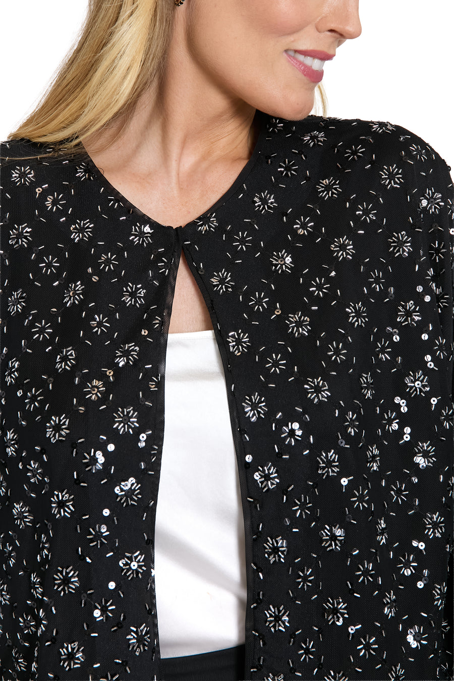 Murray Embellished Mesh Topper Blazer
