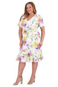 Brandi in Watercolor Blooms - FINAL SALE
