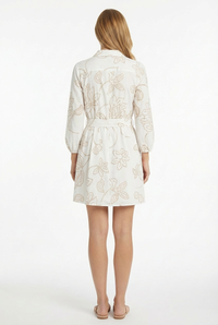 Dannie Cotton Bishop Sleeve Shirtdress