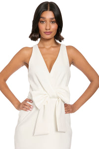 Lili Bow Waist Sleeveless Dress