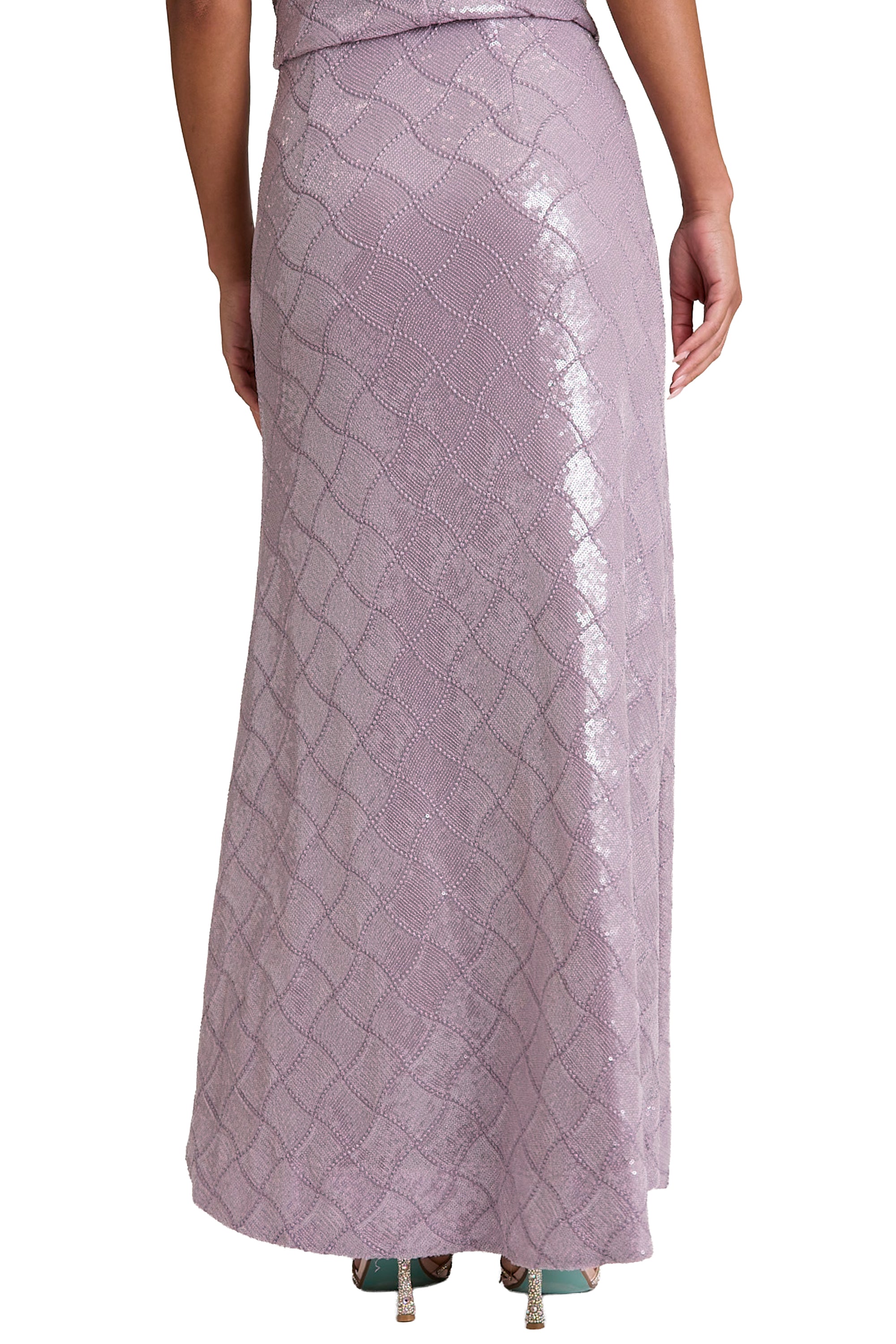 Bryant Diamond Sequin Floor Length Skirt | Muse by Maggy London