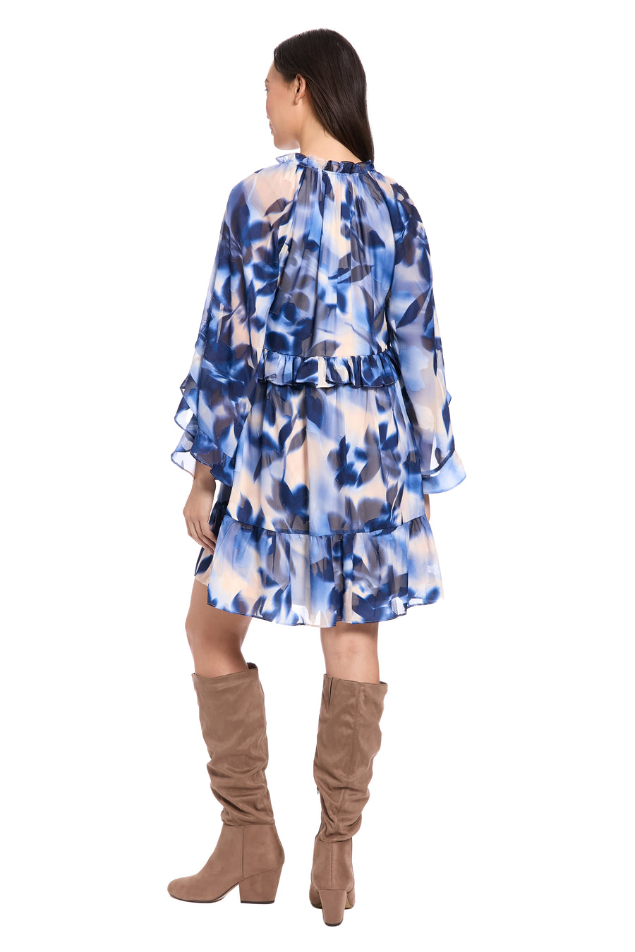 Vilma Floral Tiered Babydoll Dress