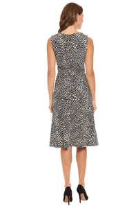 Kirby Inset Waist Dress in Mini Tear Drops