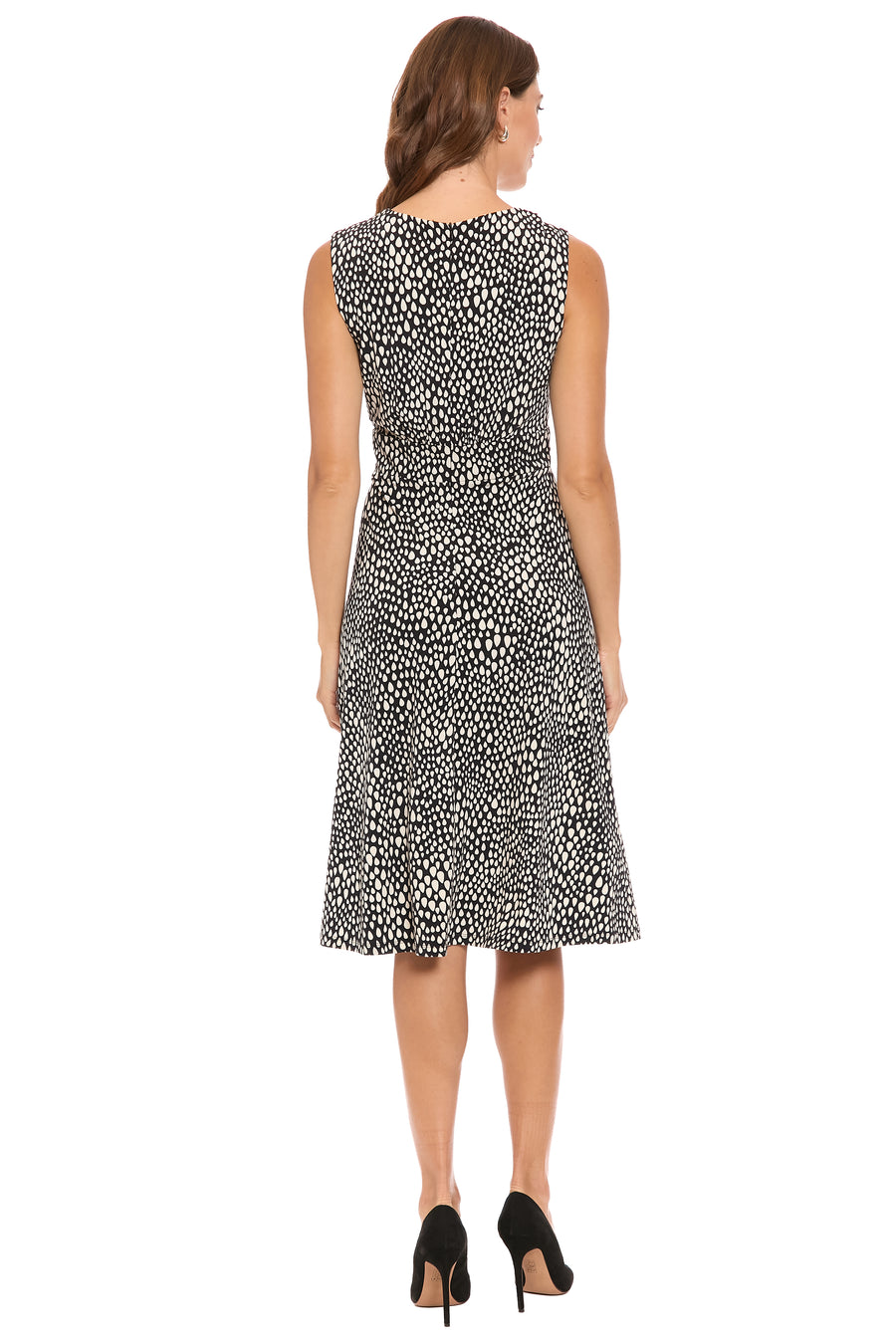 Kirby Inset Waist Dress in Mini Tear Drops