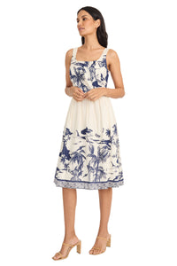 Golda Midi Fit & Flare Dress