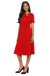 Colleen in Solid with Metal Trim