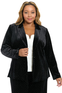 Brighton Blazer in Vivian Velvet