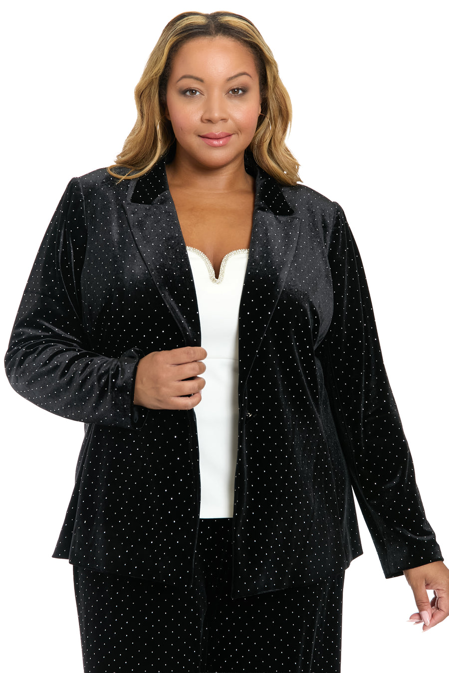 Brighton Blazer in Vivian Velvet