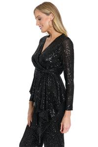 Tribeca Top Long Sleeve Sequin