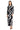 Aira Wave Print Boat Neck Maxi Dress