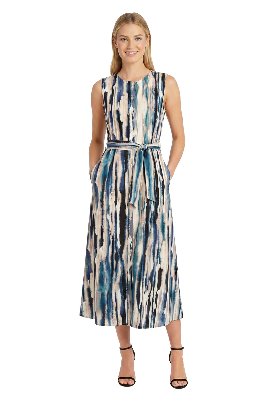 Denny Button Front Midi