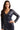 Rosaline Long Sleeve Diamond Sequin Blouse Top