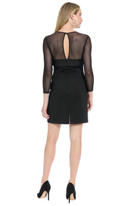 Leanna Tuxedo Illusion Dress