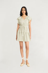 Lex Fit and Flare Short Sleeve Mini Dress