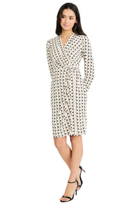 Rosaline 3/4 Sleeve Dress in Stretch Jersey