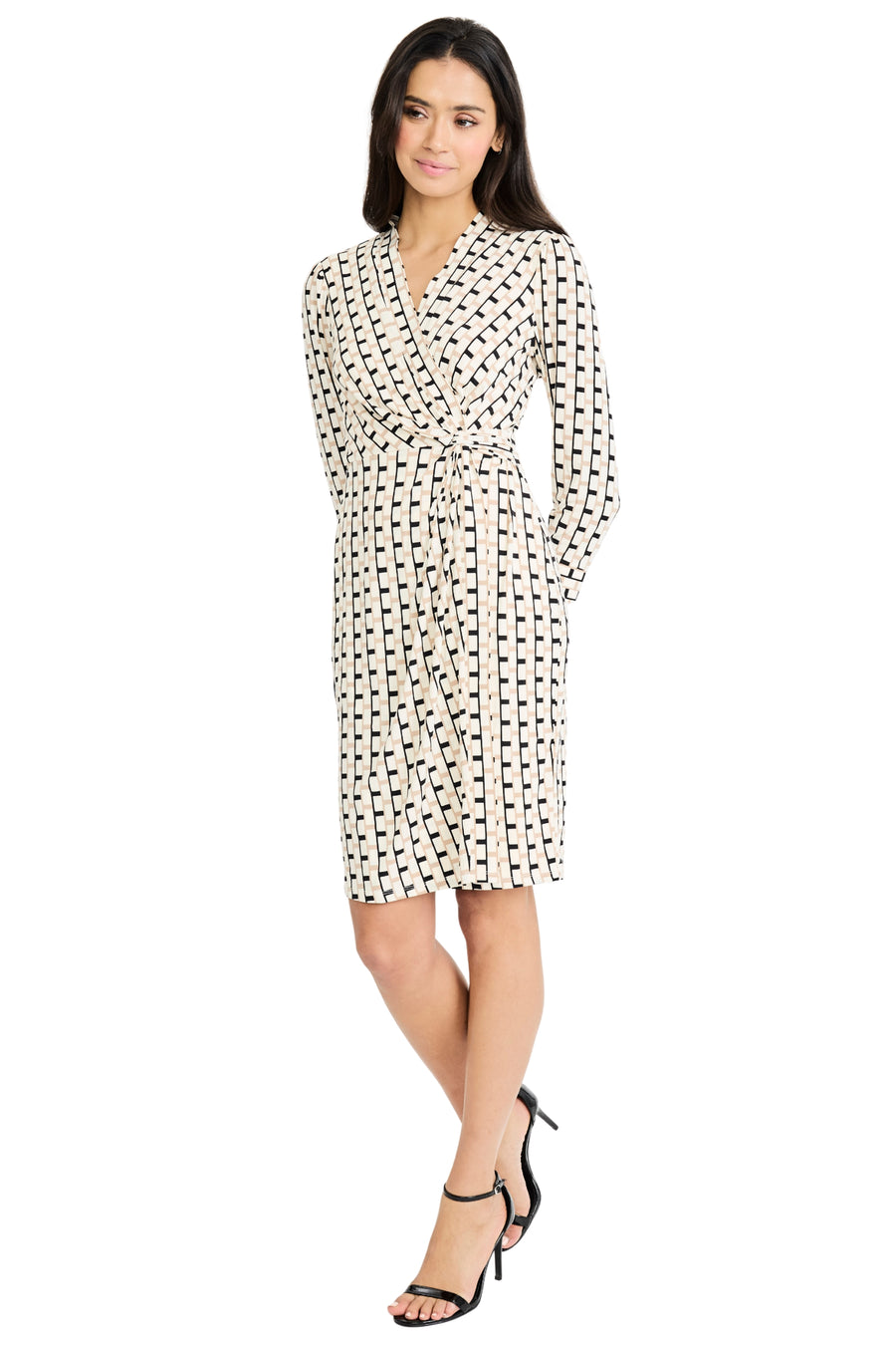 Rosaline 3/4 Sleeve Dress in Stretch Jersey